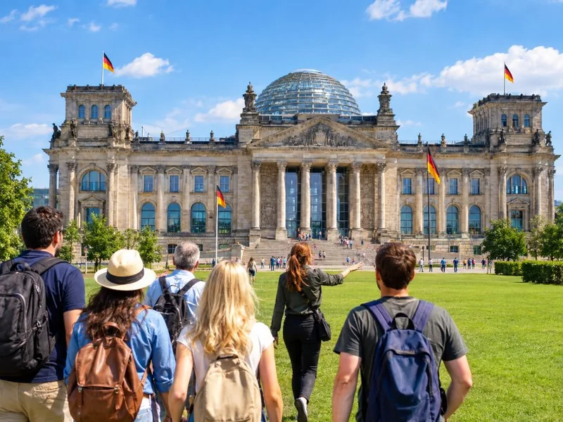 Reichstag, cupola e quartiere governativo con guida